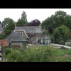 A view from the path on top of a flood defence.