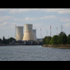 The Tihange nuclear power station, which doesn't seem very big but apparently has three reactors.