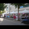 Some of the little stalls at the festival. The one on the left is promoting the fact that Rouen is t...