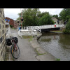 This is where I join the canal. The bridge is a swing bridge but it also slopes because the road is ...