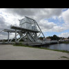 The new Pegasus Bridge, installed in 1994, which is when the original bridge was moved to the museum...