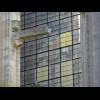 You can see through one window to a stained glass window on the other side of the transept.