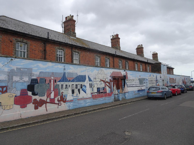 The Wellington Road Mural, created in 1995.