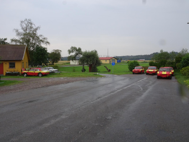 Somebody here has a collection of stock cars. Just after I had taken this picture and got back on th...