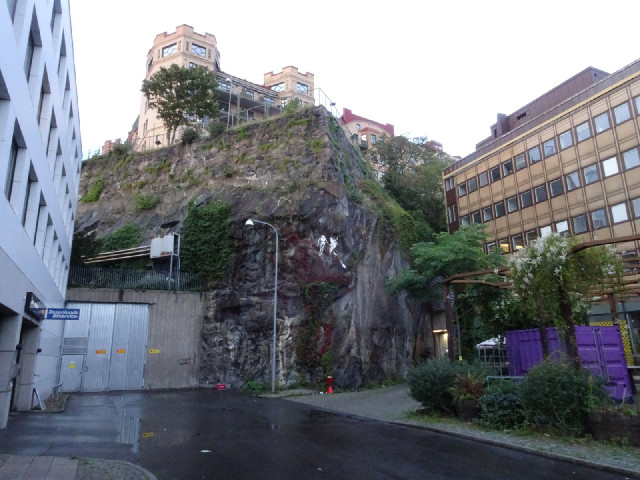 This city has engulfed whatever rock formation used to be here.