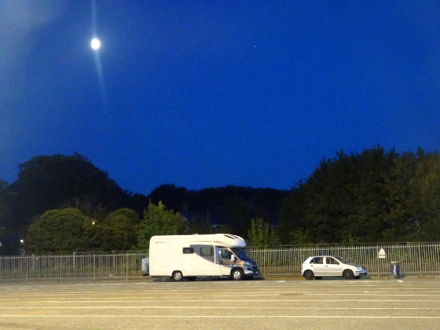 The small dot in the sky, above the nose of the camper van, is Jupiter. This camera is capable of ta...