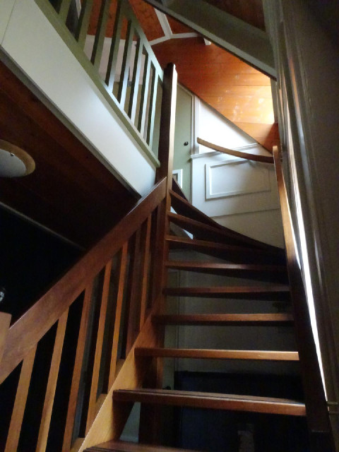 The stairs up to my room.