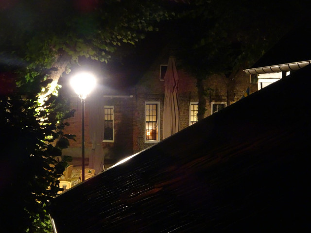 A view of Bourtange at night.