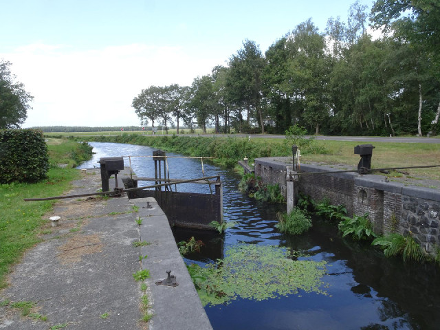 A canal lock.