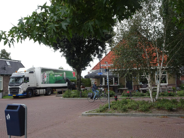 The Heineken lorry has just arrived.
