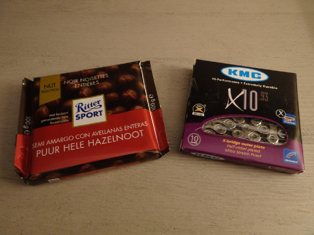 Two of the things that I just bought in the town. It just amused me that they were such similar shap...