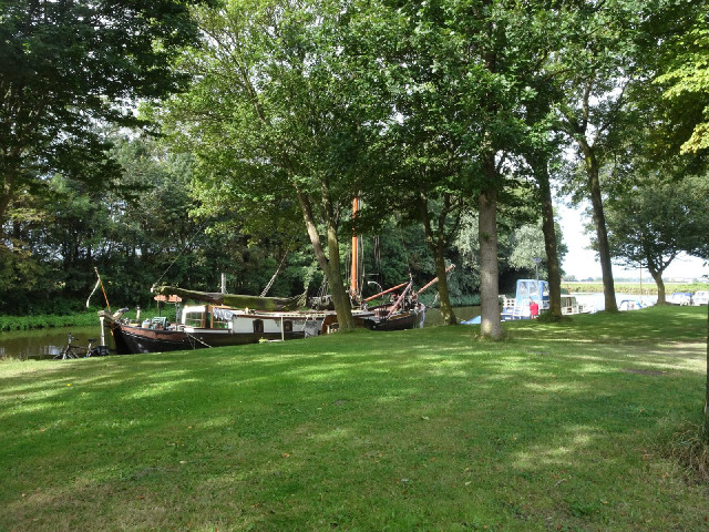 A boat on the canal in Middenmeer.