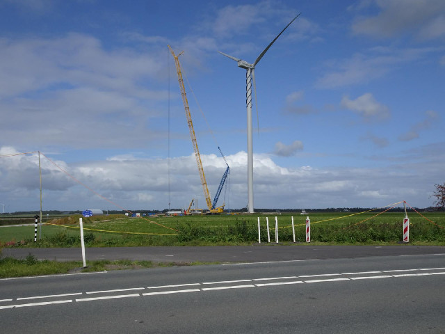 Wind turbine construction.