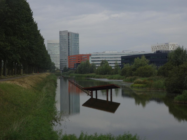 Hoofddorp and its reflection.