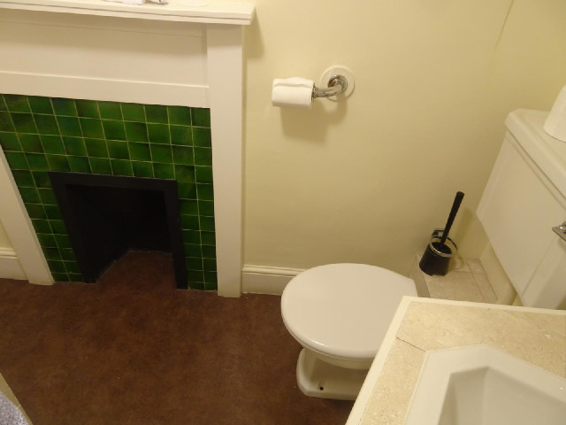 There is a fireplace in the bathroom thought, which you don't often see.