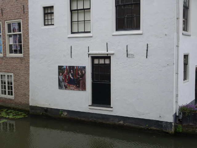 Not the only place in the town with a painting on the outside. I didn't see an explanation.