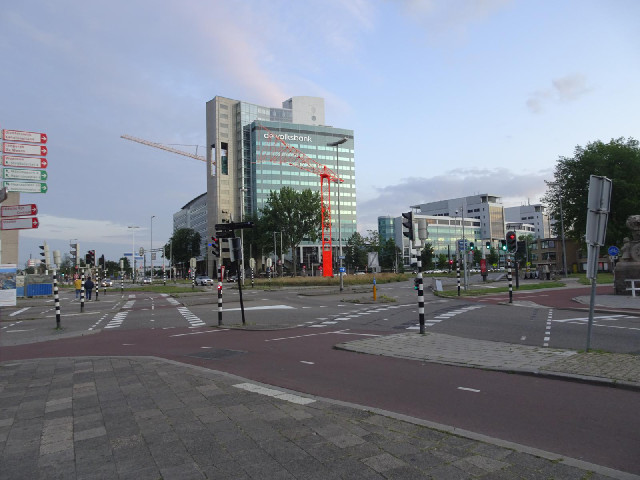Road junctions in Dutch cities take up a lot of space.