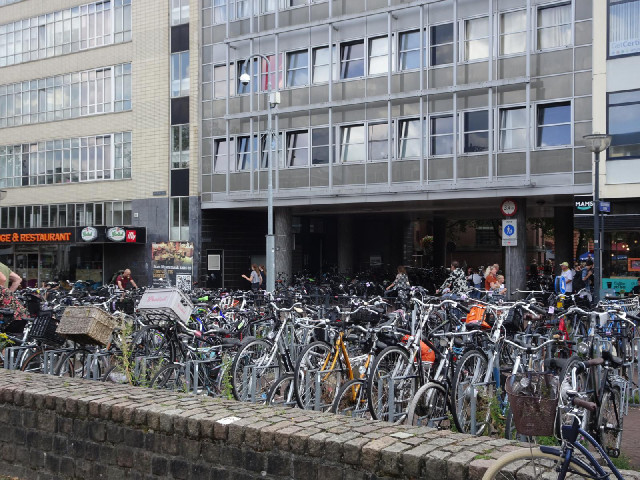 Bike parking.