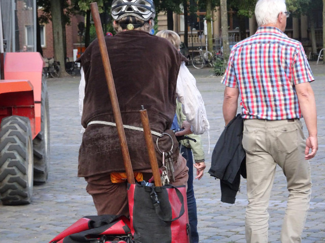 He looks like some king of medieval reenactor. I didn't see any others.