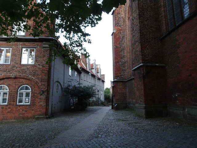 A street next to St. James' Church.