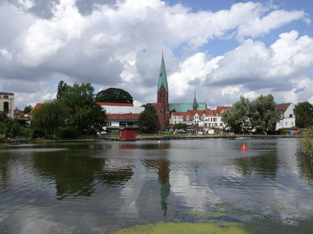 My hotel has a partial view of this lake and is probably behind the big tree on the left. I can't re...