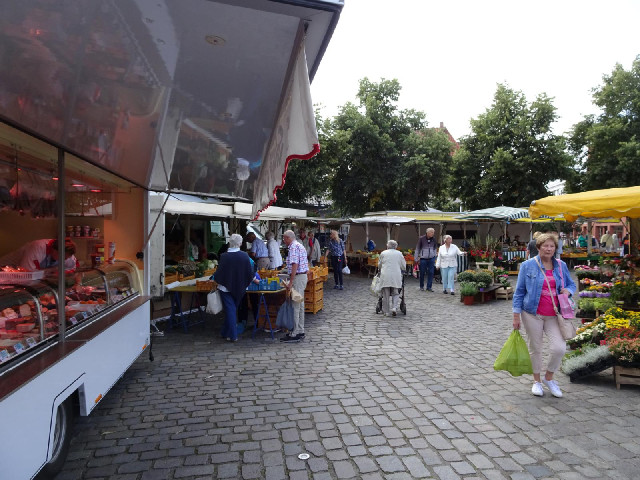 The market in Bad Schwartau.