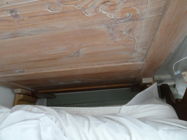 Both beds have a big gap between the headboard and the head end of the mattress. The pillow will pro...