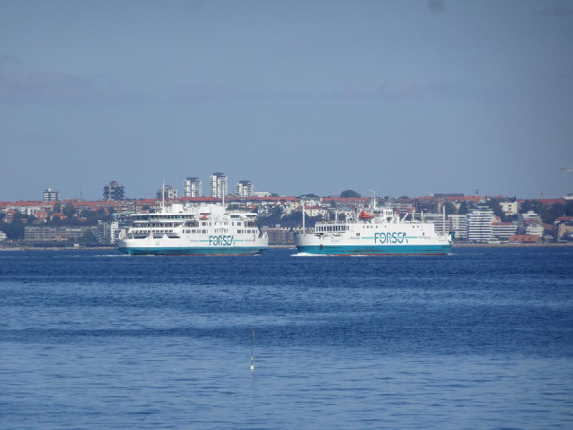 I can see that there are at least two ferries operating the 5 km crossing so I shouldn't have to wai...