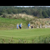 A path across the golf course.