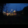 Looking along the railway towards the station.