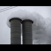 The chimneys of the power station.