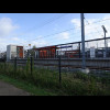 The railway line from Hoek van Holland to Rotterdam has recently been converted from a normal railwa...