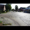 Dutch roundabouts are sometimes indicated just by the pattern of the cobbles. Sometimes, the centre ...
