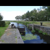 A canal lock.