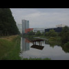 Hoofddorp and its reflection.