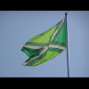 I saw flags like this quite a lot yesterday afternoon. I thought perhaps it was the flag of the prov...