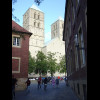 Looking towards the West end of St. Paul's Cathedral. The two towers are the oldest part of it and d...