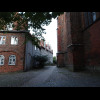 A street next to St. James' Church.