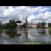 My hotel has a partial view of this lake and is probably behind the big tree on the left. I can't re...