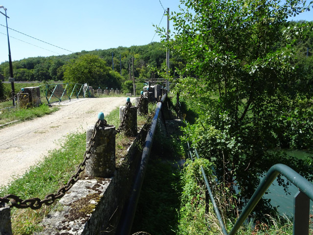 It's hard to see in the picture but there is a black pipe here carrying water but it's got a leak an...