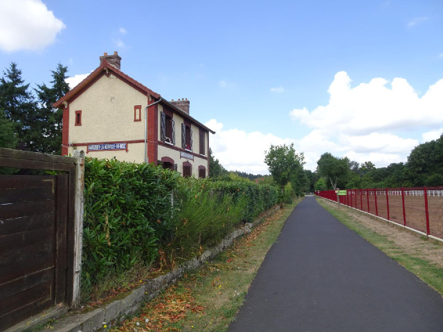 A station on the old railway.