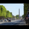 Looking forward along the Champs Elysees towards the Place de la Concorde...