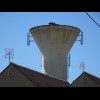 This water tower has a siren on it. I wonder if that's in case there is any kind of problem at the p...