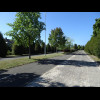 It looks like this road into Chartres was a four-lane road which has been replaced with a two-lane r...