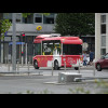 A little electric bus. There has also been a DHL delivery bike with a trailer which has gone past he...