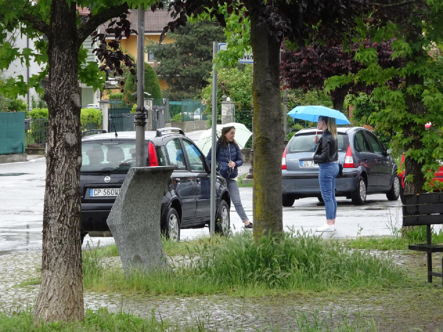 I'm not posing for a picture until they've gone.