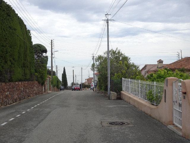 A view of the sea in Le Mont Turney, which is a suburb of Cannes.