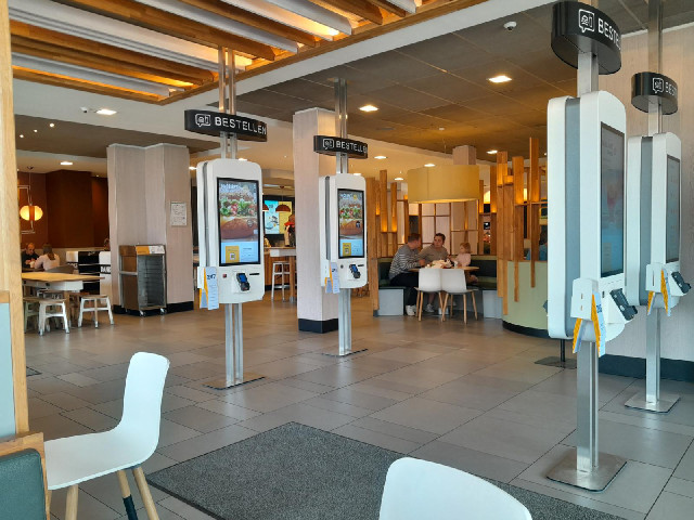 I've come into a McDonalds for lunch. I did that a lot on my 2011 trip but then I always had my lugg...