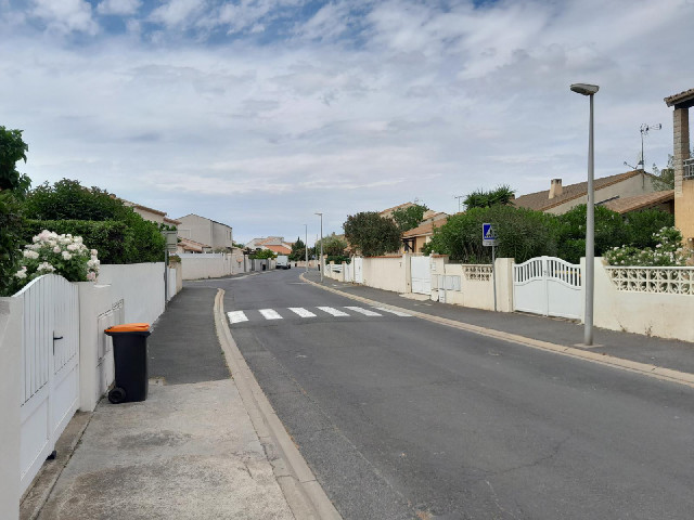 ... in 18th of February 1931 Road in Valras-Plage.