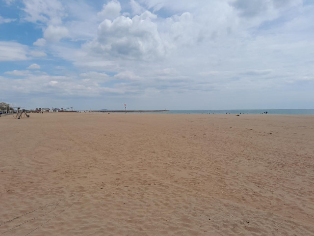 The beach in Valras-Plage.